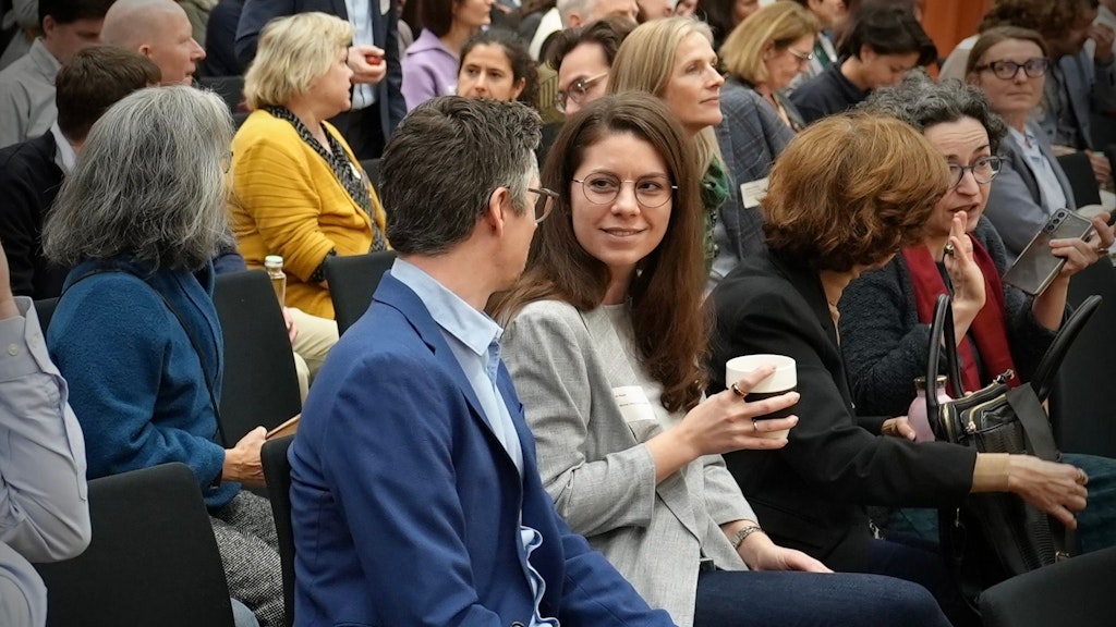 Workshop participants talking to each other