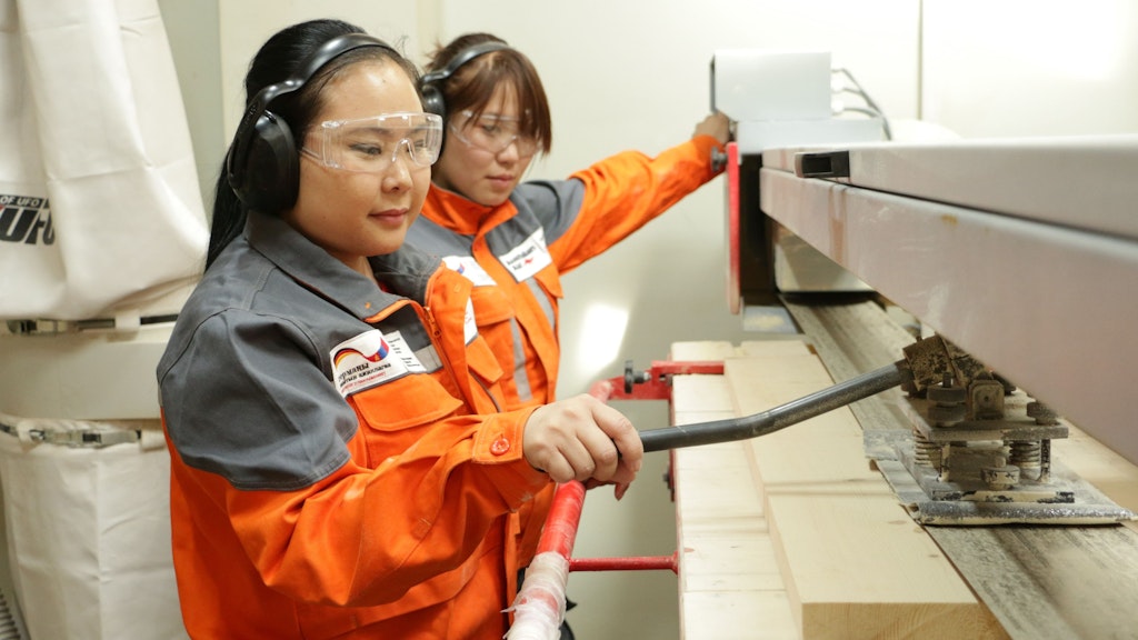 TVET Long-term construction carpenter trainees 